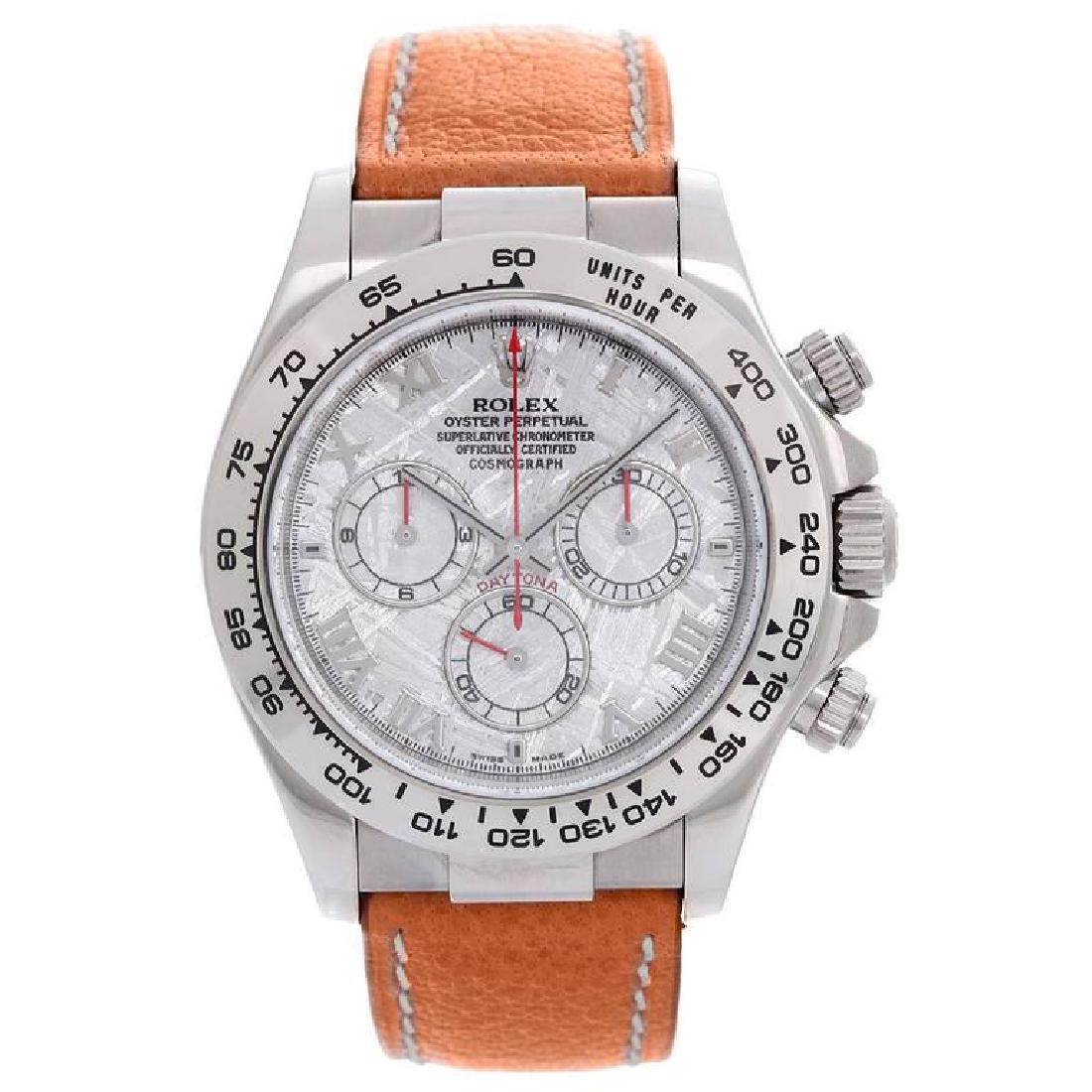 Rolex White Gold Cosmograph Meteorite Dial Daytona